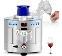 Glass Chiller,Multifunctional Mini Dry Ice Machine,Dry Ice Making 12-17s,Cools down to -42°C in just 8 s,for Restaurants, Yachts, and Bars(Grey)