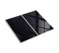Glass Chopping Board 2x30x52 cm Rectangular Glass Easy to Clean Food Contact Bacteria-Resistant Printed Smooth Surface Stain and Heat Resistance Grip Feet Polished Edges - Bulletin Board