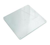 Glass Chopping Board 60x52 cm for Kitchen Easy to Clean with Anti-Slip Rubber Feet Countertop Protector Frosted Finish Rectangular for Meat and Vegetables Durable