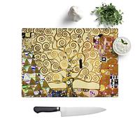 Glass Chopping Board, Gustav Klimt The Tree of Life, 39x28.5 cm