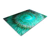 Glass Chopping Board | Kitchen Worktop Protector | Multifunctional Cutting Board | Work Top Savers | Extra Large Chopping Board | Green Teal