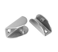 Glass Clamp 6Pcs, Brushed Stainless Steel Holder Bracket Pince a Verre Panel Clip Fixing Tool for Home Use Bathroom Bedroom Bar Office L