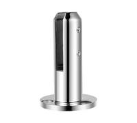 Glass Clamp Stainless Steel Home Garden Balcony Glass Spigots Post Balustrade Railing Clamp Clip Balcony Glass Fence Clamp(Silver Square 4pcs)