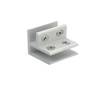Glass Clamps 90 Degree Shelf Support Bracket Clamps DIY Hardware for 2 to 20mm Thick Glass Acrylic Panels (Color : Silver, Size : 16mm 90 Degree)