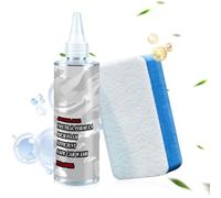 Glass Cleaner Kit - Oil Film Remover Solution 150ML Concentrated Formula, Water Stain Eliminator Liquid, Sponge Application System | Car Garage Workshop Aquarium Kerosene Diesel Petrol Siphoning Drum