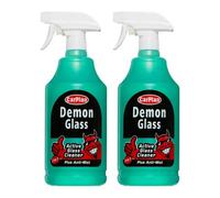 Glass Cleaner Streak Free Interior Exterior Carplan Demon Anti Mist Spray 1L X2