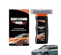 Glass Cleaning Board - Car Window Brush | Oil Film Remover - 100G Coating Emulsion Tool, Improves Vision On Windshield, Rear View Mirror And Truck