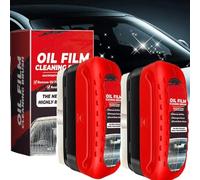 Glass Cleaning Board Glass Oil Films Remover for Car, Glass Coating for Windshield, Improves Clarity and Visibility, Car Window Cleaning Polishes Enhancing The Visual Effects, Force Removal (2set)