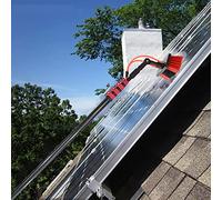 Glass Cleaning Brush Household Water Supply Telescopic Pole Kit Solar Panel Rotating Brush Solar Photovoltaic Panels，Window Cleaning Brush Equipment, Water Fed Pole Kit E