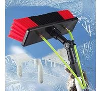Glass Cleaning Brush Household Water Supply Telescopic Pole Kit Solar Panel Rotating Brush Solar Photovoltaic Panels，photovoltaic Cleaner Window Cleaning Pole Water Fed P