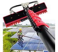 Glass Cleaning Brush Household Water Supply Telescopic Pole Kit Solar Panel Rotating Brush Solar Photovoltaic Panels，Water Fed Window Cleaning Pole(5.4M-10.8M), Hose-Fed