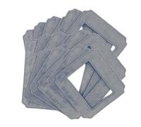 Glass Cleaning Mops for W140 Vacuum Cleaner Robot，24×24cm Washable Clothes Rags for Washing Windows Spare Parts Accessories High - Absorbency(18pcs)