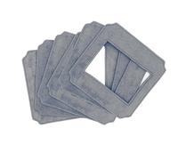 Glass Cleaning Mops for W140 Vacuum Cleaner Robot，24×24cm Washable Clothes Rags for Washing Windows Spare Parts Accessories High - Absorbency(6pcs)
