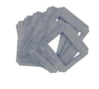 Glass Cleaning Mops for W140 Vacuum Cleaner Robot，24×24cm Washable Clothes Rags for Washing Windows Spare Parts Accessories High - Absorbency(12pcs)