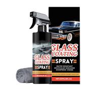 Glass Cleaning Spray, Window Cleaner, 6.7 Inches Cleaning Bottle Agent for Morning Windshield, Daily Commute Winter Highway Car Garage Outdoor, Transparent, Easy Use