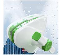 Glass Cleaning Tools， Magnetic Double Side Glass Cleaner, Window Clean Brush, Washing Equipment Wiper Cleaning Tool(Green,5~25mm)