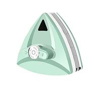 Glass Cleaning Tools， Magnetic Five-Gear Adjustable Window Cleaner Home Double Sided Glass for High(Green,5~35mm)