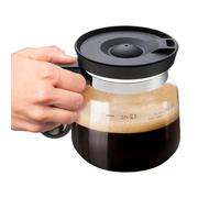 Glass Coffee Mug - 16inch Portable Heat Resistant Cup Lid Handle Easy Grip, Spill Resistant Function with Wide Mouth for Office Home Outdoor Camping Car Tea Use, Clear Borosilicate, Boxed for Gifting