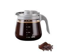 Glass Coffee Mug in Coffee Pot Shape, Glass Coffee Mug - Coffee Pot Style, Heatproof 1700ml Capacity, for Hot Teas F 1700ML