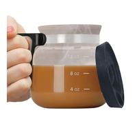 Glass Coffee Mugs | 16oz Glass Mugs for Hot Beverages | Pot Drinking Cups with Lid for Hot Cold Beverage Milk Latte Cappuccino Water Juice Home Camping Party Picnic