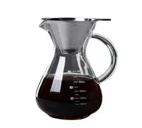 Glass Coffee Serdor Drip Server Coffe Coffeeware Teaware Record and Tea Tools Pot Maker Accessories Cafe Kitchen Dining(600ML)