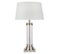 Table Light Silver Pedestal Satin Searchlight 5141SS