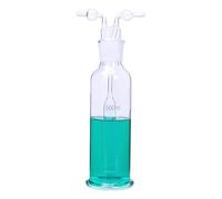 Glass Construction Filter Bottle with Double Bulb Temperature Resistant for Chemistry Experiments and Laboratory Pollutant Removal Bottle