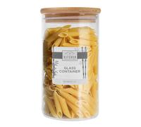 Glass Container Jar With Bamboo Lid 100 x 150mm
