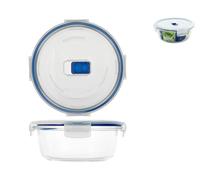 Glass Container Pure Box Round Liters 0.92 H7683 Blue ARC