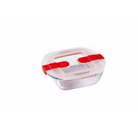 Pyrex Cook & Heat Square Dish with Lid - 140x120mm 350ml