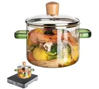 Glass Cooking - Heat Resistant Transparent, 1600ml Lid for Stove Top with Premium Borosilicate Material for Kitchen Tools Other Function, Glass for Soup Boiling Steaming