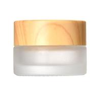 Glass Cosmetic Containers with Lids Round Frosted Cosmetic Jars Small Empty Glass Sample Jars for Makeup Lotions Sample Travel Size Container Travel Container