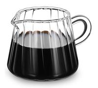 Glass Cream Pitcher Milk Mug 200ml High Borosilicate for Frothing