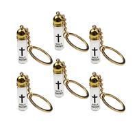 Glass Crucifix Holder Religious Accessory Unbreakable Carabiner Fastener Multipurpose Decorative Charm Gift Stylish Crucifix Bottle Holder