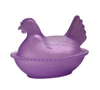 Glass Crystal Hen-Shape Candy Dishes Creative Chicken Fruit Bowl with Lid Table Decoration Dessert Plate Home Decors Retro Bowl for Home Table Decor Kitchen