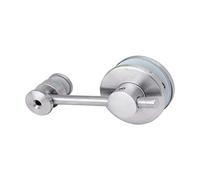 Glass Cubicle Locks with Indicator Bolt and Release in Satin Stainless Steel