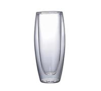 Glass Cup - Borosilicate Double-Layer, High-Temperature Double-Layer Heatproof Drinking Glass | Suitable for Coffee, Tea, Champagne, and Wine, Elegant Design for Everyday Use and Gift