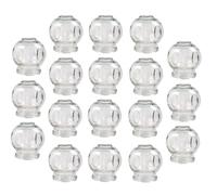 Glass Cupping Set - Fire Cupping Glasses (18 Pieces, 7.5 cm) - Vacuum Massage for Muscle Relaxation and Pain Relief
