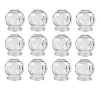 Glass Cupping Set, Fire Cupping Glasses, Vacuum Massage for Muscle Relaxation and Pain Relief, Hijama Hacamat Glass Cupping, Cupping Therapy Cupping Banki (12 Pieces, 9 cm)