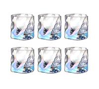 Glass Cups/Glass Tumblers 6 Pcs Drinking Glasses Set Household Glasses Cup Elegant Design for Home and Kitchen Ideal for Water, Juice, Beer, Cocktail Drinking Glasses (Color : D)