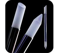 Glass Cuticle Pusher Nail File Set - Manicure Stick, Professional Precision Filing Cuticle Remover, Abrasive Surface Never Wears Out, Genuine Czech Quality (1Unit)