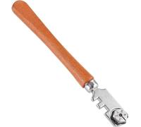 Glass Cutter, 30MM Professional Six Wheel Glass Cutter Craft Cutting Kit Tool with Handle Nice Processed Glass Cutting Tools DIY Craft Supplies