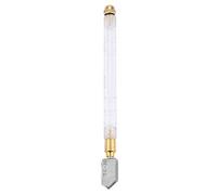 Glass Cutter Tool, Professional Self Oiling Scoring Cutter for Craft Glass Tile with Tungsten Carbide Wheel Plastic Handle Compact 18cm 1 Piece