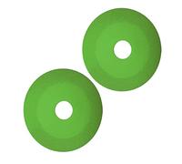 Glass Cutting Disc, 2 Pack 22mm ID 100mm OD 15mm Sand Width 1mm Thick Diamond Cutting Saw Blade for Glass Ceramic Tile Crystal Wine Bottle Polishing and Cutting (Green)