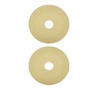 Glass Cutting Disc 2 Pack Diamond Saw Blade 22mm ID 100mm OD 15mm Sand Width 1mm Thick for Ceramic Tile Crystal Wine Bottle Polishing Cutting Champagne Gold
