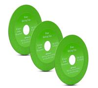 Glass Cutting Disc, 3PCS 100mm Diamond Saw Cutting Blade Angle Grinder Glass Tile Cutting And Polishing, Flat Tile Cutting Disc for Jade, Crystal, Ceramics, Tiles(Contain 3 PCS Washers)