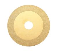 Glass Cutting Disc,Diamond Saw BladeSheet Diamond Cutting Disc 100mm Titanium Coated Golden for Metal Glass Ceramics(Onecolor)