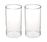 Glass Cylinder Candle Holder Sleeves Hurricane Glass Shade 8.5 cm x 15.2 cm
