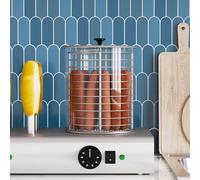 Glass Cylinder Transparent Borosilicate 200x240mm 5mm Wall Hot Dog Display Pro