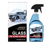 Glass De-Icing Agent, All-Climate Protection, 355ml, Glass Deicer Spray, Windshield Ice Remover, Refreeze Prevention, For Winter Driving Cold Commutes Snow Clearance